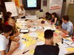 Die Mitglieder des JuPa bei einem Rhetorikseminar